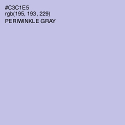 #C3C1E5 - Periwinkle Gray Color Image